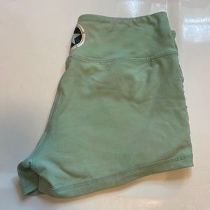 Savage barbell booty shorts